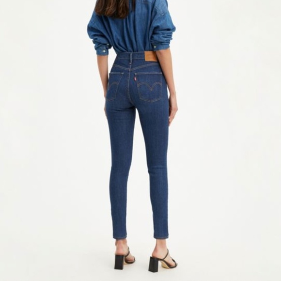 Levi's Mile High Super Skinny Jean in Dark Indigo - Picture 3 of 12